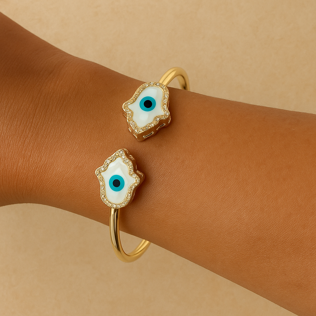 Hamsa Cuff Bangle