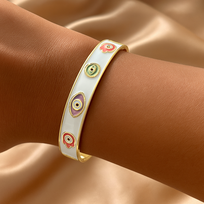 Eliana Evil Eye Cuff Bangle