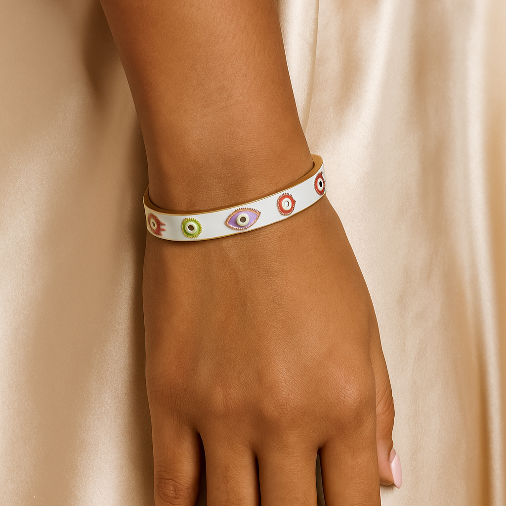 Eliana Evil Eye Cuff Bangle