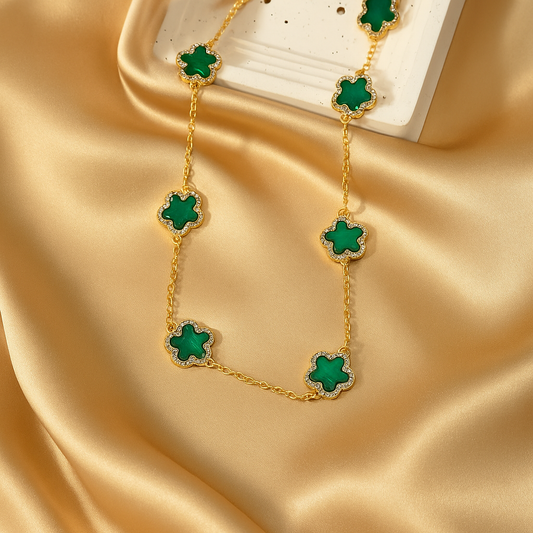 Clover Green Necklace