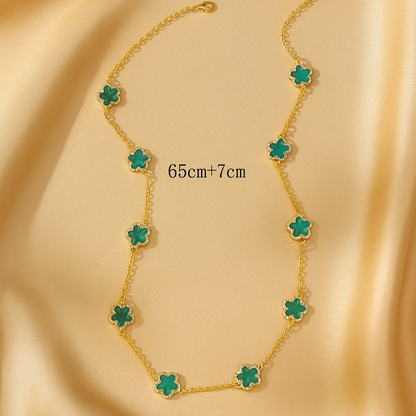 Clover Green Necklace