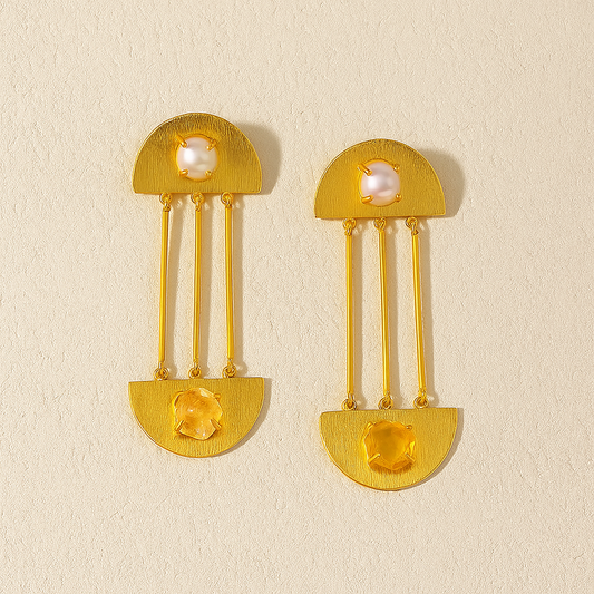 Gold Statement Earrings
