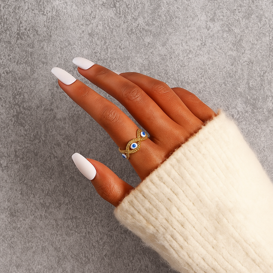 Evil Eye Decor Ring