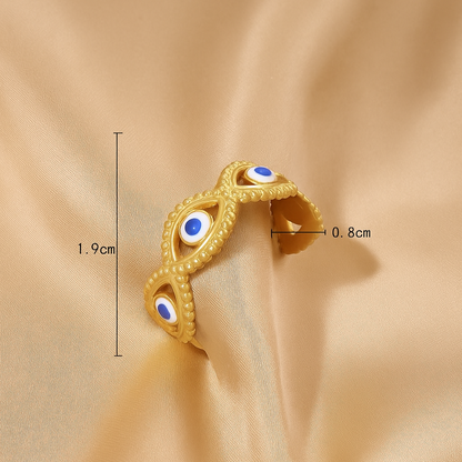 Evil Eye Decor Ring