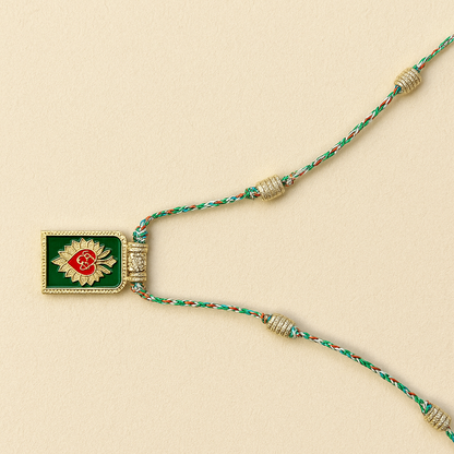 Heart and Evil Eye Pendant Necklace