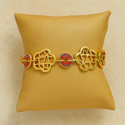 Carved Charms Bracelet