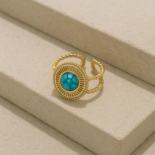 Textured Decor Ring Copper