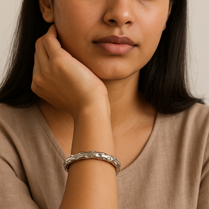Textured Cuff Bangle