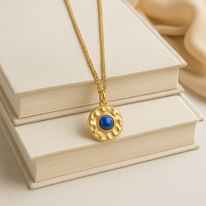 Textured Pendant Necklace