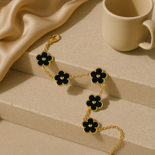 Clover Black Bracelet