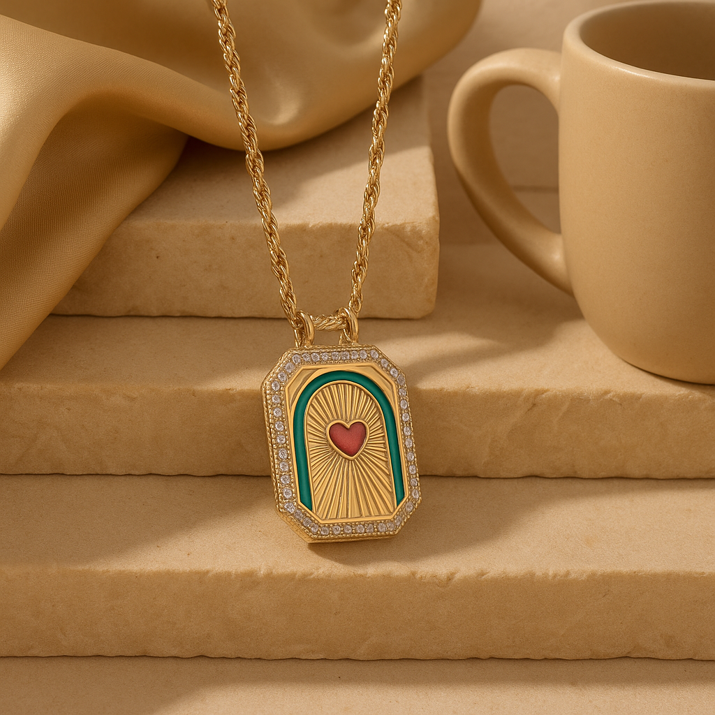 HEART PENDANT NECKLACE Copper