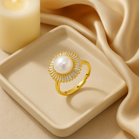 Pearl Cuff Ring
