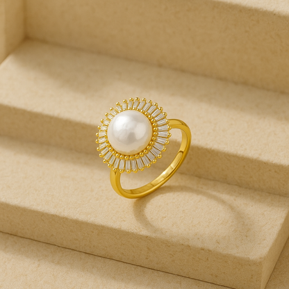 Pearl Cuff Ring