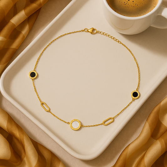 ROUND CHARMS NECKLACE Stainless Steel