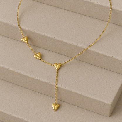 3D Heart Pendant Necklace