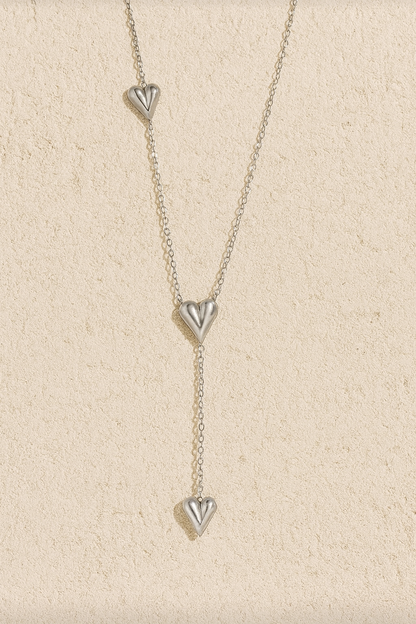 3D Heart Pendant Necklace