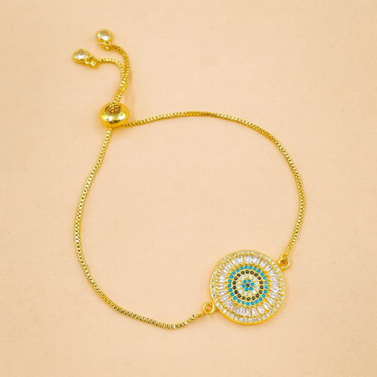 Ayesha Evil Eye Slider Bracelet