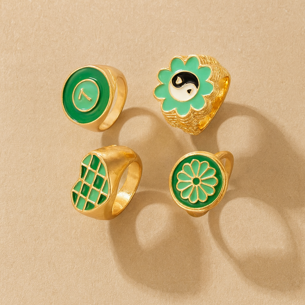 Statement Ring Set of 4