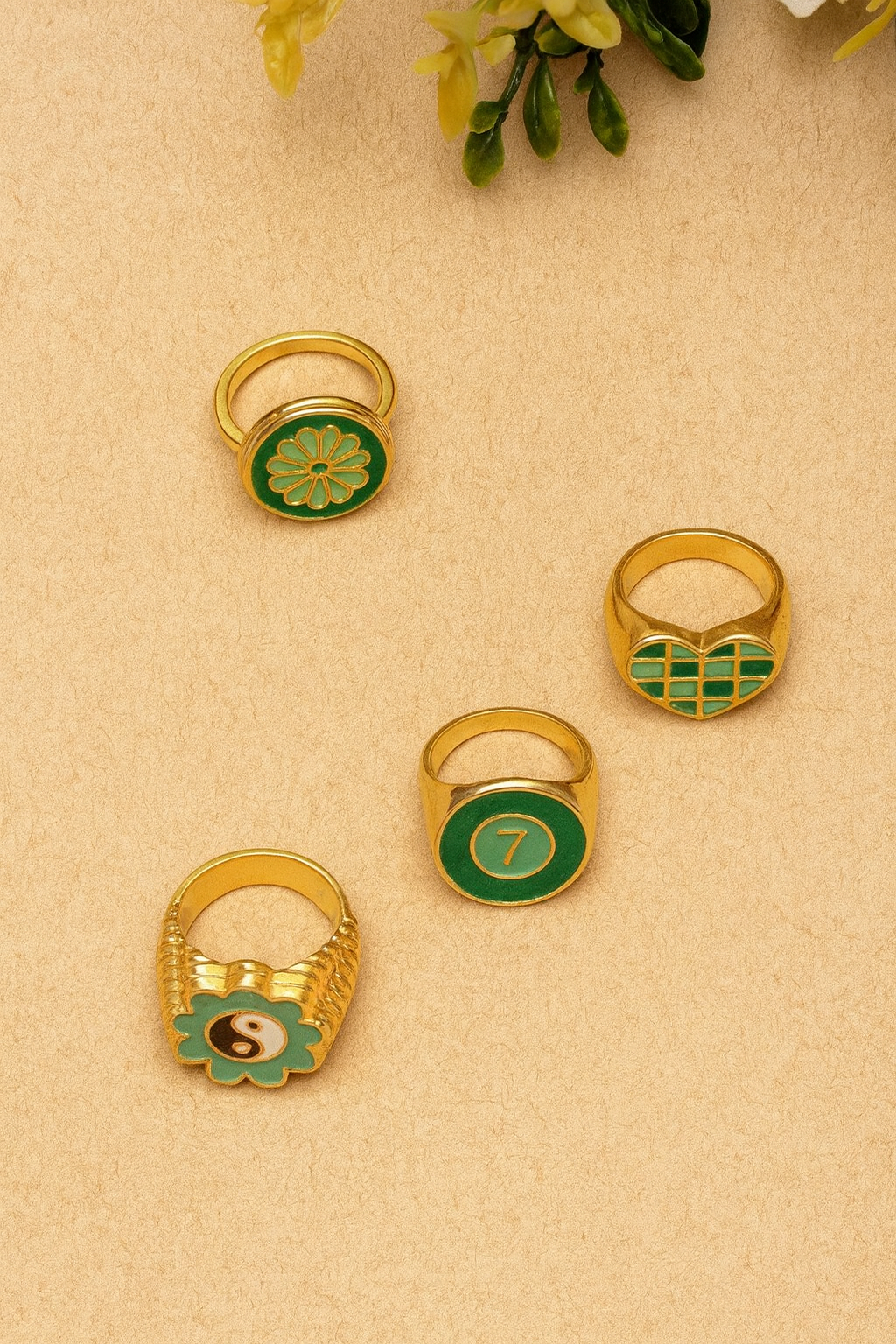 Statement Ring Set of 4