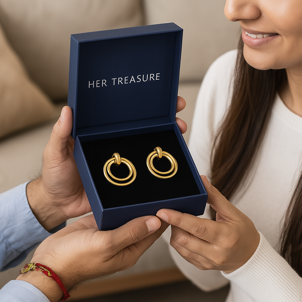 Concentric Gold Hoops