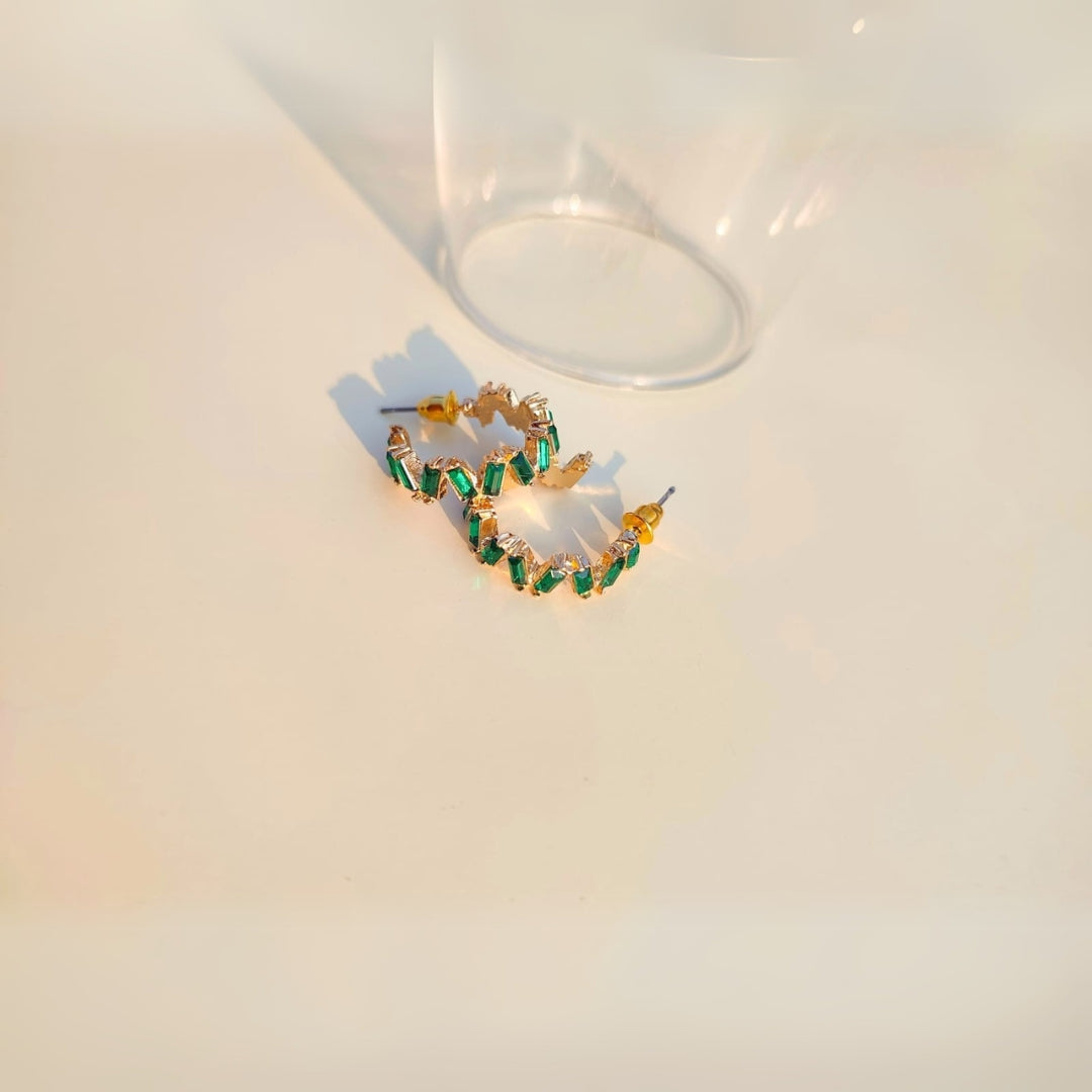 Zig Zag Cuff Hoops
