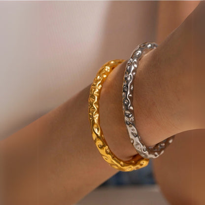 Textured Cuff Bangle
