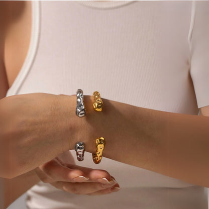 Textured Cuff Bangle