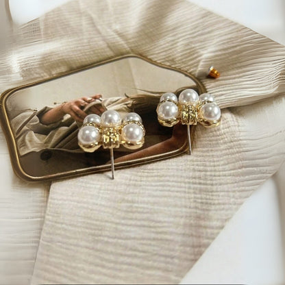 Pearl Square Studs