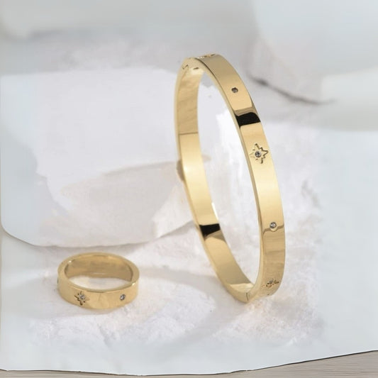 Stargaze Bangle and Ring