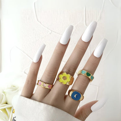 Gold plated Ring Set (Set of4)