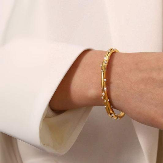 Odette Pearl Cuff Bangle