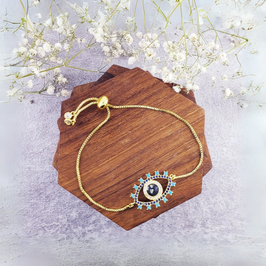 Evil Eye Slider Bracelet for Men
