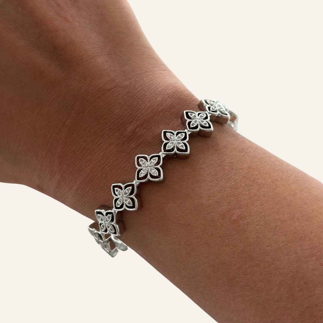 Flower Cuff Bangle