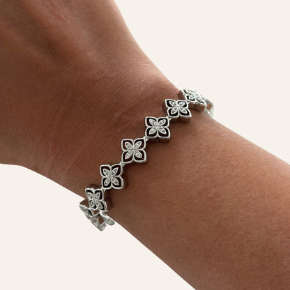 Flower Cuff Bangle