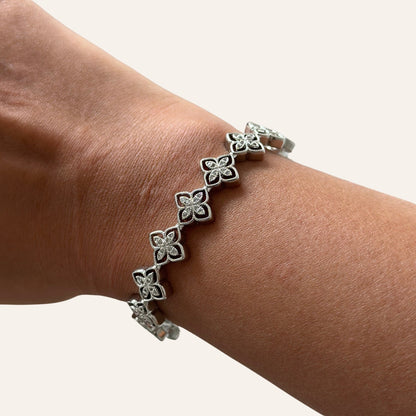 Flower Cuff Bangle
