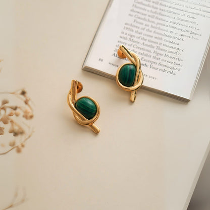 Lola Malachite Earrings