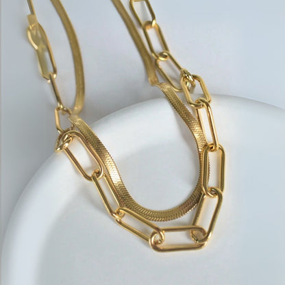 Link Layered Necklace