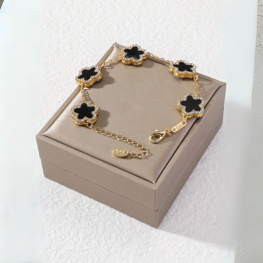 Clover Black Bracelet