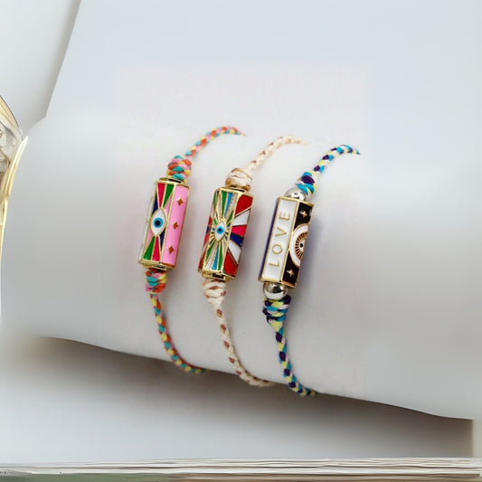 Handwoven Evil Eye Bracelet