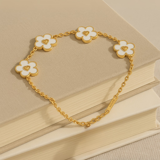 Clover White Bracelet