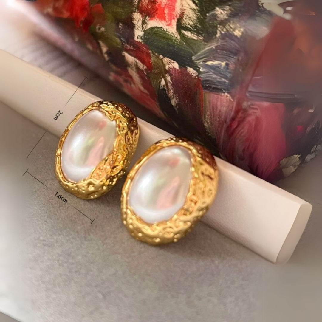 Monika Pearl Studs