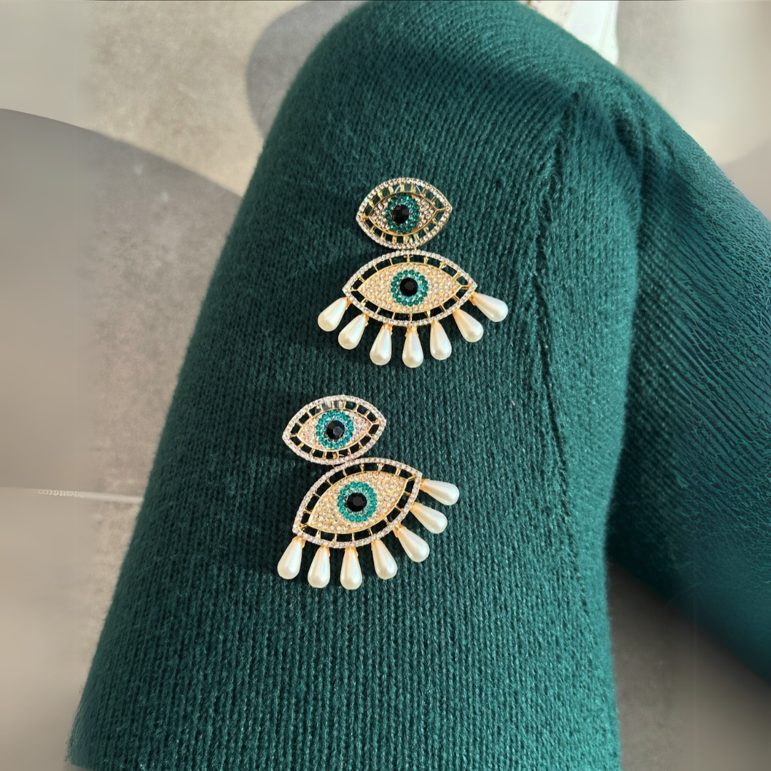 Cora Evil Eye Earrings