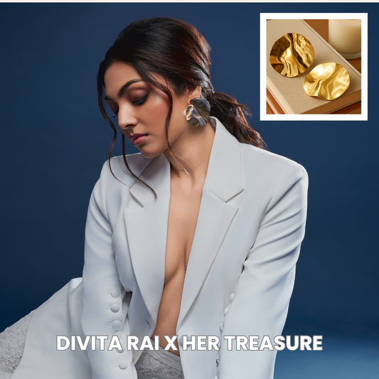 Crumple Metallic Earrings