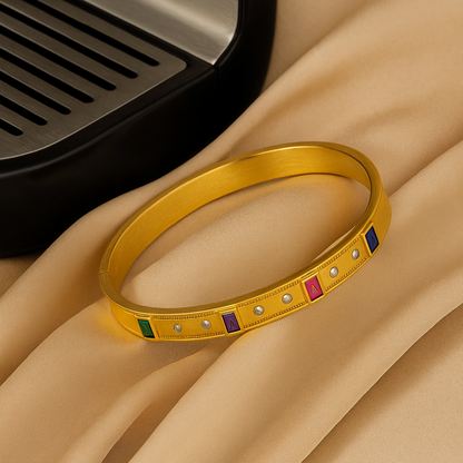 Colorful Rhinestone Bangle