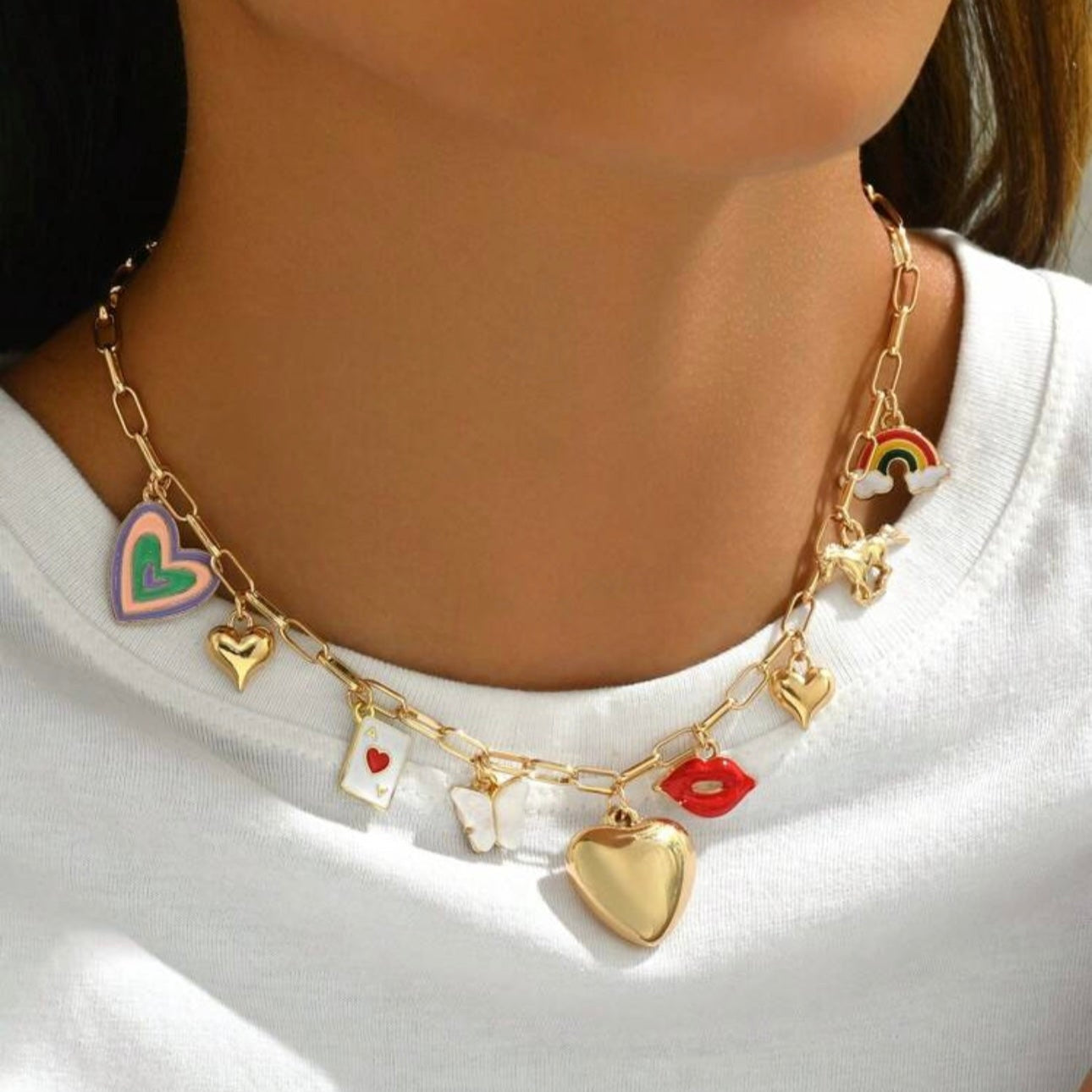 Megan Charms Necklace - Main Image