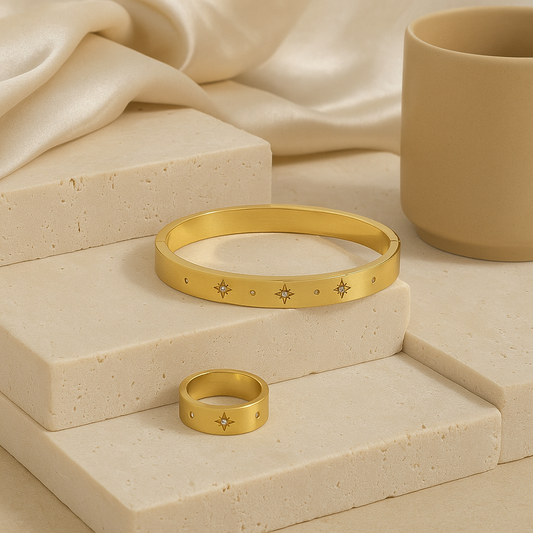 Stargaze Bangle and Ring