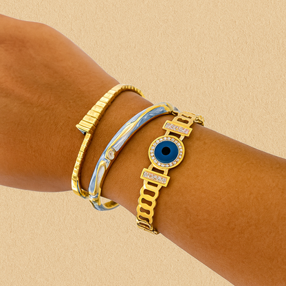 Angel Eye Charm Bangle