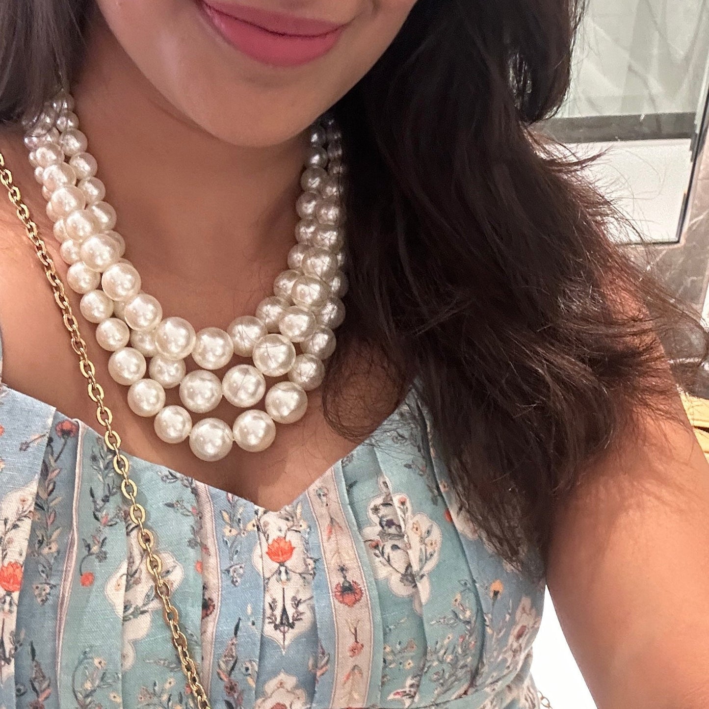 Maya Layered Pearl Necklace