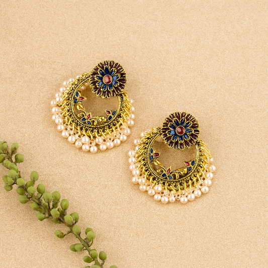 Leena Pearls Chandbalis