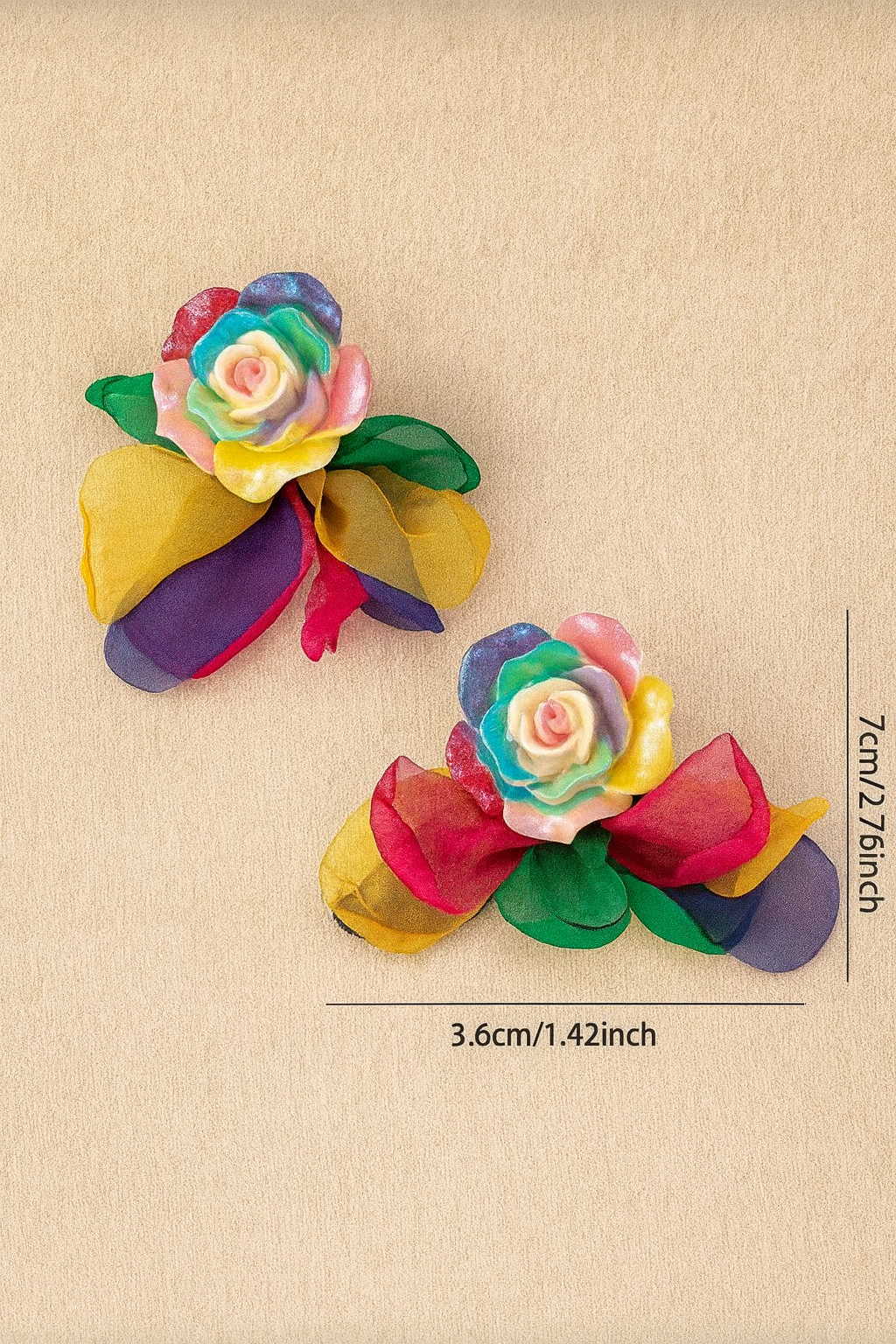 Floral Mesh Earrings